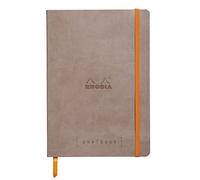 Clairefontaine Rhodiarama goalbook cuaderno 240 páginas numeradas marfil Dot de puntos A5 90 G Taupe