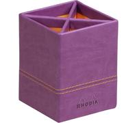 Clairefontaine Rhodiarama - Portalápices de piel sintética 8 x 8 x 11 cm), color morado oscuro