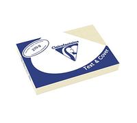 Clairefontaine Text & Cover - Mini resma de cartulina, 100 hojas, color crema