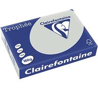 Clairefontaine Trofeo A4 (210 × 297 mm), gris papel para inyección de tinta, papel para inyección de tinta (A4 (210 x 297 mm), fotocopia, gris, 160 g/m²)