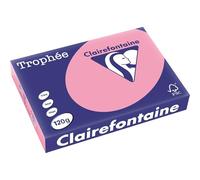 Clairefontaine Trofeo - Papel Multifunción para Impresora (A4, 120 g/m², 250 hojas), Color Rosa Pastel