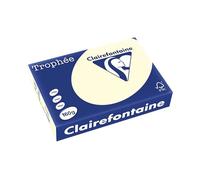 Clairefontaine Trophée 1101C - Resma de papel, 250 hojas, A4, 21 x 29.7 cm, color crema