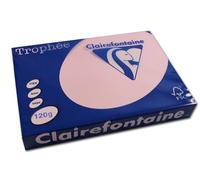 Clairefontaine Trophée 1210C - Resma de papel, 250 hojas, A4, 21 x 29.7 cm, color rosa