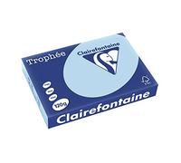 Clairefontaine Trophée 1213C - Resma de papel, 250 hojas, A4, 21 x 29.7 cm, color azul claro