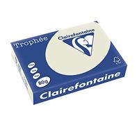 Clairefontaine Trophée 1788 - Paquete de 500 folios de papel 80 G, A4 gris - Lote de 5