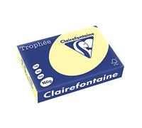 Clairefontaine Trophée 2636C - Resma de papel, 250 hojas, A4, 21 x 29.7 cm, color amarillo canario