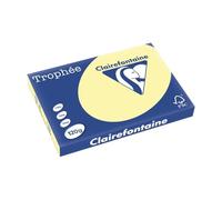 Clairefontaine Trophée A3 A3 (297×420 mm) Amarillo - Papel (A3 (297x420 mm), Para hacer copias, Amarillo, 120 g/m², FSC)