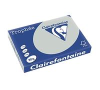 Clairefontaine Trophée A3 A3 (297×420 mm) Gris - Papel (A3 (297x420 mm), Para hacer copias, Gris, 80 g/m², FSC)