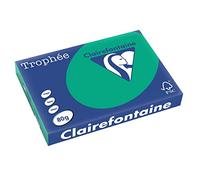 Clairefontaine Trophée A3 A3 (297×420 mm) Verde - Papel (A3 (297×420 mm), Para hacer copias, Verde, 80 g/m², FSC)
