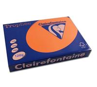 Clairefontaine Trophée A4 A4 (210×297 mm) Naranja - Papel (A4 (210x297 mm), Para hacer copias, Naranja, 120 g/m²)