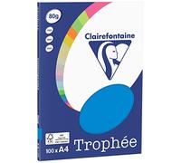 Clairefontaine Trophée - Mini resma de papel, 100 hojas, A4, 21 x 29.7 cm, color azul turquesa