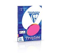 Clairefontaine Trophée - Mini resma de papel, 100 hojas, A4, 21 x 29.7 cm, color surtido fluo