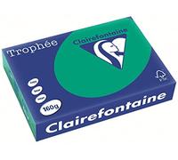 Clairefontaine Trophée - Resma de papel, 250 hojas, A4, 21 x 29.7 cm, color verde pino