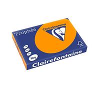 Clairefontaine Trophée - Resma de papel, 80 gr/m², 500 hojas, A3 (42 x 29.7 cm), color naranja vivo