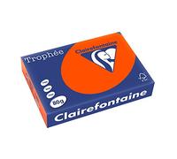 Clairefontaine Trophée - Resma de papel, 80 gr/m², 500 hojas, A4 (21 x 29.7 cm), color rojo cardenal