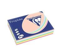 Clairefontaine Trophée - Resma de papel, 80 gr/m², 500 hojas, A4 (21 x 29.7 cm), multicolor pastel