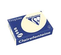 Clairefontaine Trophée - Resma de papel/cartulina, 250 hojas, A4, 21 x 29.7 cm, color crema