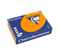 Clairefontaine Trophée - Resma de papel/cartulina, 250 hojas, A4, 21 x 29.7 cm, color naranja