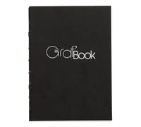 CLAIREFONTAINE - Un cuaderno de papel de dibujo Graf'Book 360° con reverso crudo cosido, 200 páginas 10,5x14,8 cm