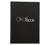 CLAIREFONTAINE - Un cuaderno de papel de dibujo Graf'Book 360° con reverso crudo cosido, 200 páginas 14,8x21 cm