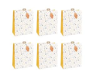 Clairefontaine X-30870-2Cpack - Juego de 6 bolsas de regalo Excellia - Tamaño ancho - 26,5 x 14 x 33 cm - 210 g - Patrón: cabañas de playa, bolsa de verano, azul y rojo - Ideal para: juegos de mesa,