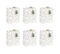 Clairefontaine X-32802-3Cpack - Juego de 6 bolsas de regalo Excellia - Tamaño mediano - 21,5 x 10,2 x 25,3 cm - 210 g - Patrón: Altittude- Embalaje de regalo, ideal para: libro, juego, pequeños