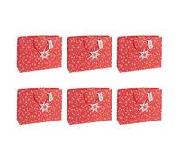 Clairefontaine X-32814-6Cpack - Juego de 6 bolsas de regalo Kraft blancas, formato Shopping - 37,3 x 11,8 x 27,5 cm, 210 g, diseño acogedor, embalaje de regalo, ideal para: Juegos de Sociedad, Puzzles