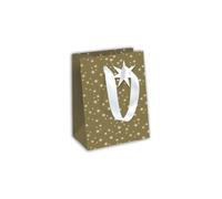 Clairefontaine X-32829-3Cpack - Juego de 6 bolsas de regalo Excellia - Tamaño mediano - 21,5 x 10,2 x 25,3 cm - 210 g - Patrón: Navidad de las arenas, embalaje de regalo, ideal para: libro, juego,