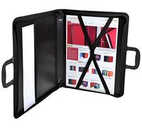 Clairefontaine ZPC-A2Z - Maletín de Conferencia + portadocumentos, 42x59cm, cierre de cremallera de 4 cm, 2 apartados con proteción anticaida - Negro