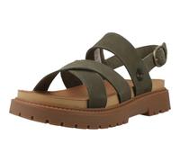 CLAIREMONT Way Backstrap Sandal Dark Green Nubuck, Verde, 37.5 EU