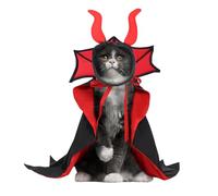 Clak De Vampiros De Gato-Dirma De Sprooky Dog Cape Costume | Disfraces De Mascotas De Hallowen para Y Perros | Disfraz De Vampiro para Perros | Dog Cloak Capa para