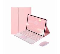 CLALOC Funda con Teclado para Lenovo Tab M10 Plus 3Rd Gen 10.6 2022, Funda Teclado Trackpad Bluetooth Desmontable para M10 Plus 3Rd Gen 10.6'' (TB-125FU/128FU/128XU) 2022 con Ratón,Rosado