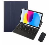 CLALOC Táctil Teclado para Samsung Galaxy Tab S8 / Tab S7 11 Pulgadas T870/T875/X700/X706, Keyboard Funda Estuche con Touchpad Color Bluetooth Inalámbrico Desmontable con Ratón,Azul