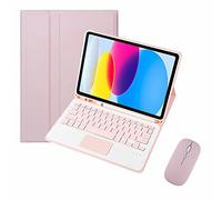 CLALOC Táctil Teclado para Samsung Galaxy Tab S8 / Tab S7 11 Pulgadas T870/T875/X700/X706, Keyboard Funda Estuche con Touchpad Color Bluetooth Inalámbrico Desmontable con Ratón,Rosado
