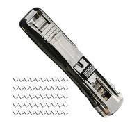 Clam Clip Dispenser - Refillable Document Organization Dispenser, Reusable Office Stapler Set, College Desk Accessory, Office Work Study Organizer, Paperwork Management Tool for Efficient Filing