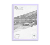 CLAMARO "COLLAGE 20" Marco de fotos 30x40 hecho a mano a medida | Lila pastel | Moderno marco de fotos de MDF de 20 mm de ancho y diseño slim, incluye cristal acrílico, pared trasera y colgador