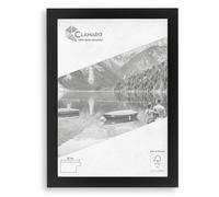 Clamaro 'COLLAGE' marco de fotos 70x120 hecho a mano | Negro Mate | moderno marco para cuadros de tablero MDF con cristal de vidrio acrílico, placa trasera y colgador (horizontal y vertical)