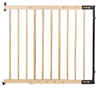 Clamaro KidsGuard V2 - Rejilla de protección para escaleras de madera, ajustable de 75,5 cm a 117 cm, universal, de madera maciza, incluye material de montaje en pared e instrucciones de montaje