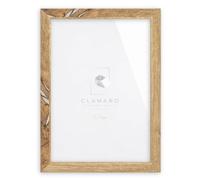 Clamaro Marco de Fotos Múltiple, Madera MDF, Roble Envejecido, 41 x 54 cm | Hecho a Mano en Alemania, Ancho de Moldura 30 mm, con Panel Trasero y Colgador Dentado, para Vertical y Horizontal