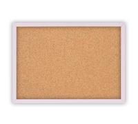 Clamaro 'Memo' - Tablón de corcho con marco (60 x 40 cm, incluye 10 chinchetas, formato Q y vertical), color lila pastel