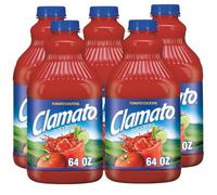 Clamato Original 1,89 L - Bebida de Tomate con Almeja para Micheladas y Ceviches - Pack Laborawi (5 x 1,89L)