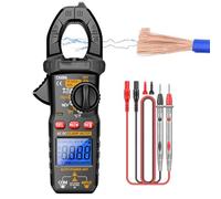 Clamp Amp Meter | Temperature Tester - Medidor multifunción con luz de fondo Flashlight 6000 cuentas para medición de temperatura y capacidad de voltaje CC/AC