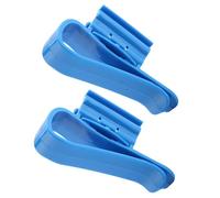 Clamp/Holder de Tubo Ajustable para Pecera, Soporte de Manguera de Plástico Duradero para Cubos y Acuarios, Azul, 2 Piezas, 8,5x5cm