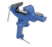 Clamp On Bench Vise | 360 Degree Rotating & No Drill Installation | 2.5 Inch Jaw for Woodworking/Home DIY/Workshop | 54mm Highest Thickness, Sturdy 45 Steel