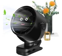 Clamp on Fan, Clamp-On Rechargeable Portable, USB Rechargeable Cooling Appliance, Quiet Adjustable Airflow for Bedroom, Bedside, Commuting, Nursery, Boating, RV, Stroller