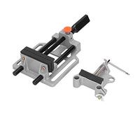 Clamp Press Vise Heavy Duty Fast Acting Nut Stainless Steel Drill Press Vise for Bench Drilling Hand Operated Tools Maximum Width 100mm