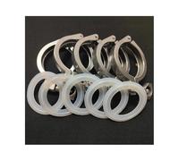 Clamp Sanitario Tri-Clover 0.5-4" - Acero Inoxidable 304 con Guarnición de Silicona, Ferrula 50.5/64mm, Grado Higiénico para Cervecería & Alimentario/Farmacéutico (1/5/10 Piezas)(5pcs,K 40mm 1in)