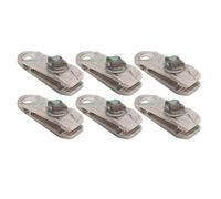 Clams de lona de servicio pesado de 6 piezas Sostenedores de carpa de agarre de la carpa Tibros para toldo para toldo camuflaje de ABS de campamento al aire 8 cm 3.1in