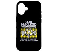 Clan Macleod de los Lewes Macleod escocés Apellido Carcasa para iPhone 16