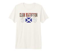 Clan Matheson Tartan Scottish Family Name Scotland Pride Camiseta Premium